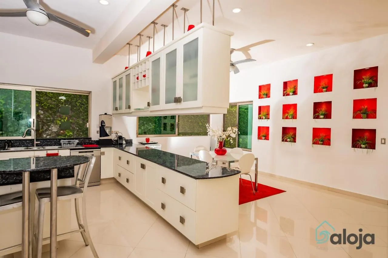 Modern Villa With Private Pool In Cancun Mexico